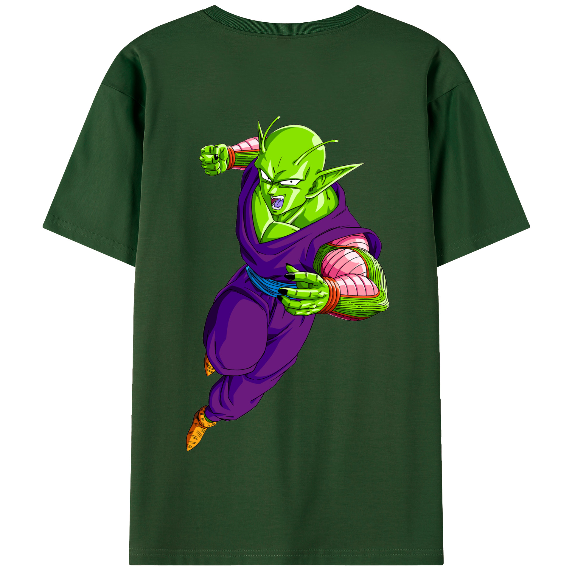 （画像用） ドラゴンボール ピッコロ DRAGON BALL Piccolo 綿100％半袖Tシャツ（背面プリント）